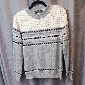 Vintage Deadstock David Taylor Men's Fair Isle Sweater Size M